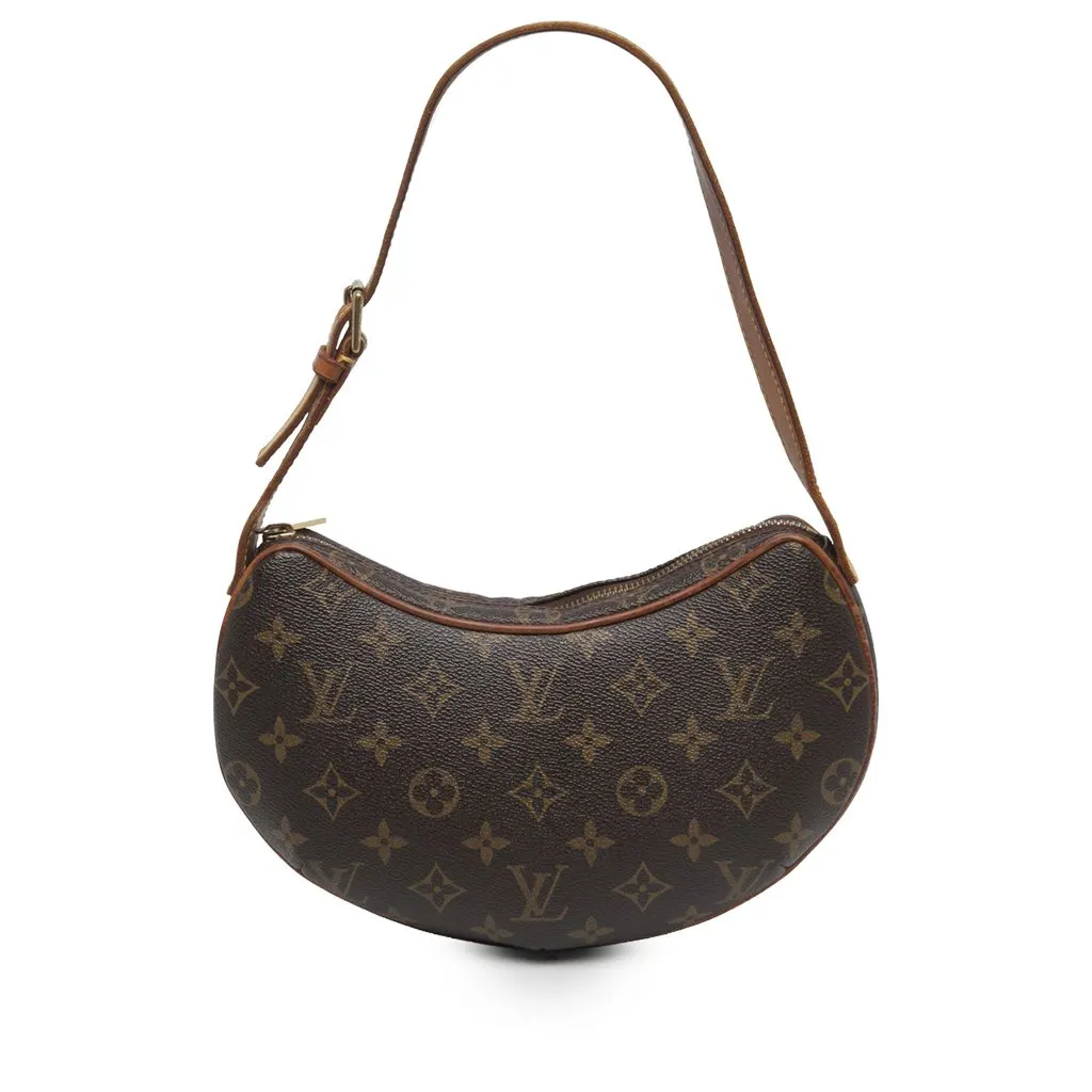 Louis Vuitton Monogram Croissant PM Brown Canvas Very good - Front View