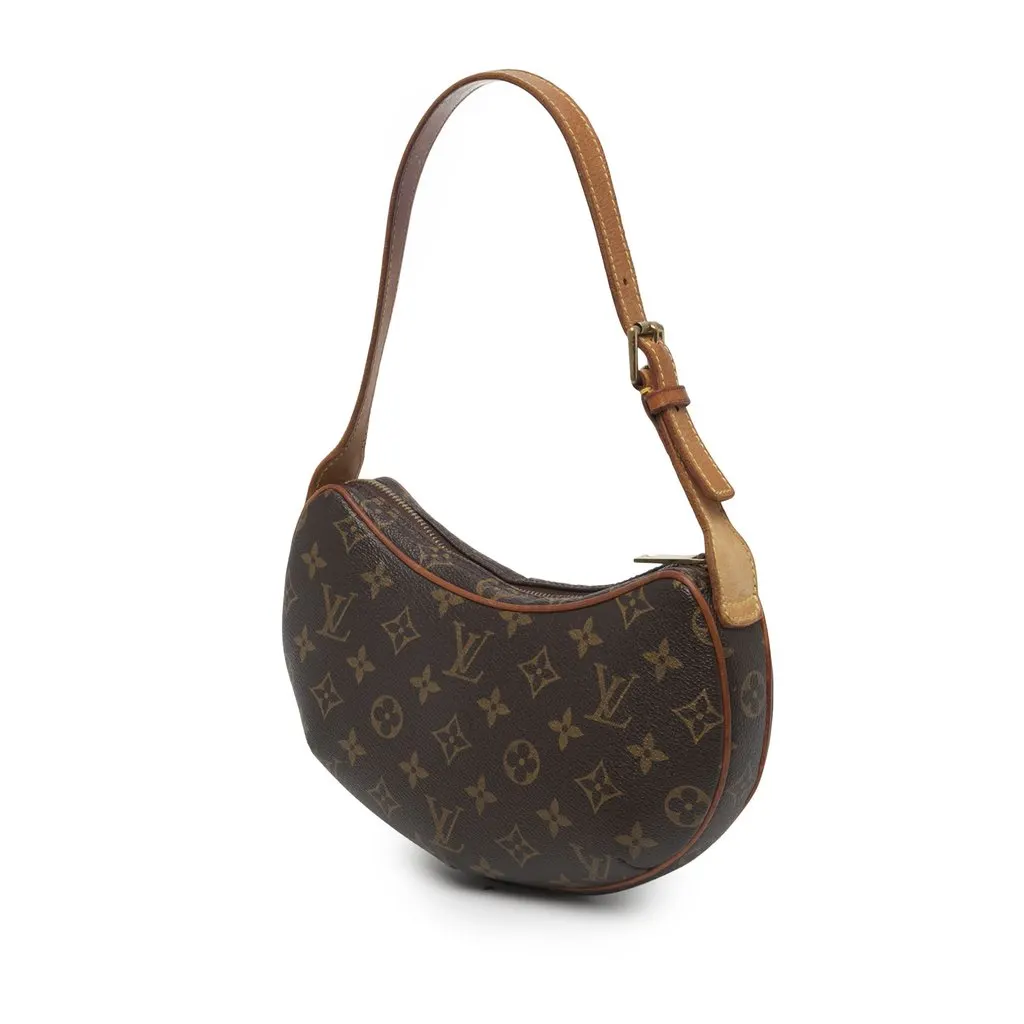 Louis Vuitton Monogram Croissant PM Brown Canvas Very good - Back View