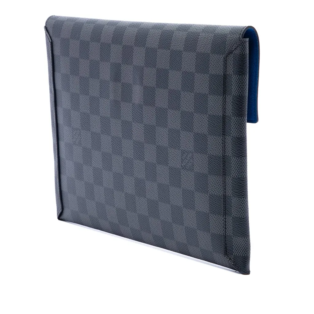 Louis Vuitton Damier Graphite Alpha Pochette GM Black Very good - Back View