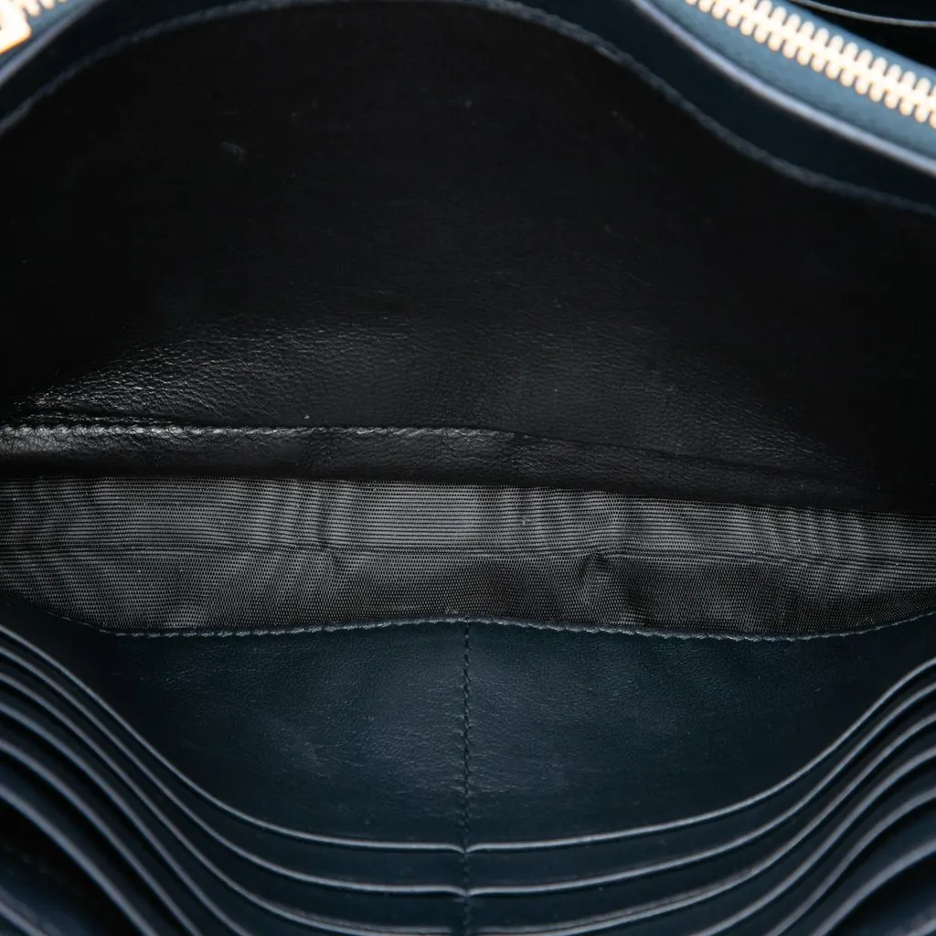 Saint Laurent Suede Monogram Kate Chain Wallet Blue Suede Very good - Model View