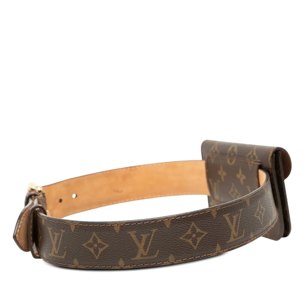 Louis Vuitton Monogram Ceinture Pochette Solo Brown Very good - Back View