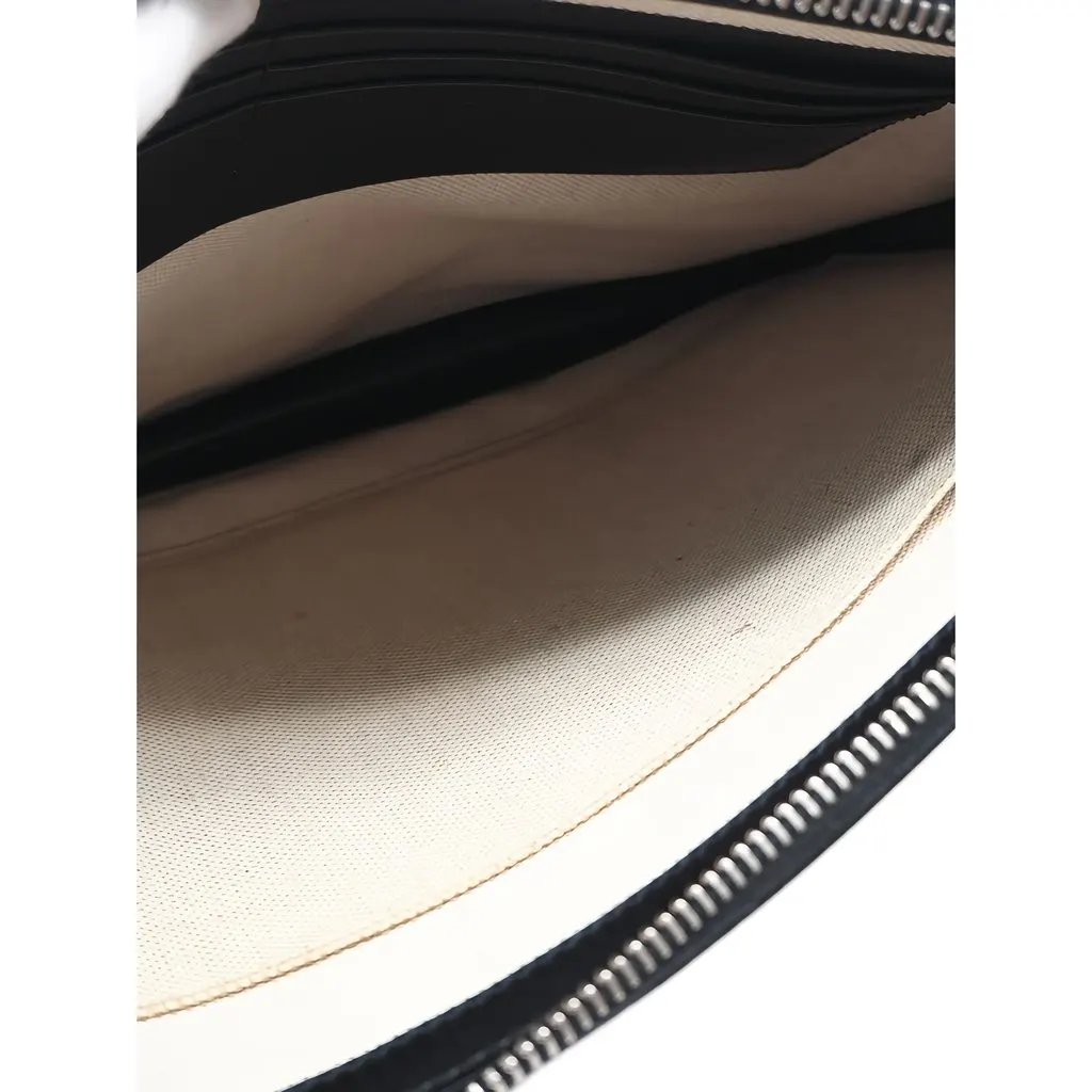 Gucci GG Supreme Wolf Clutch Black Canvas Very good - Inside View
