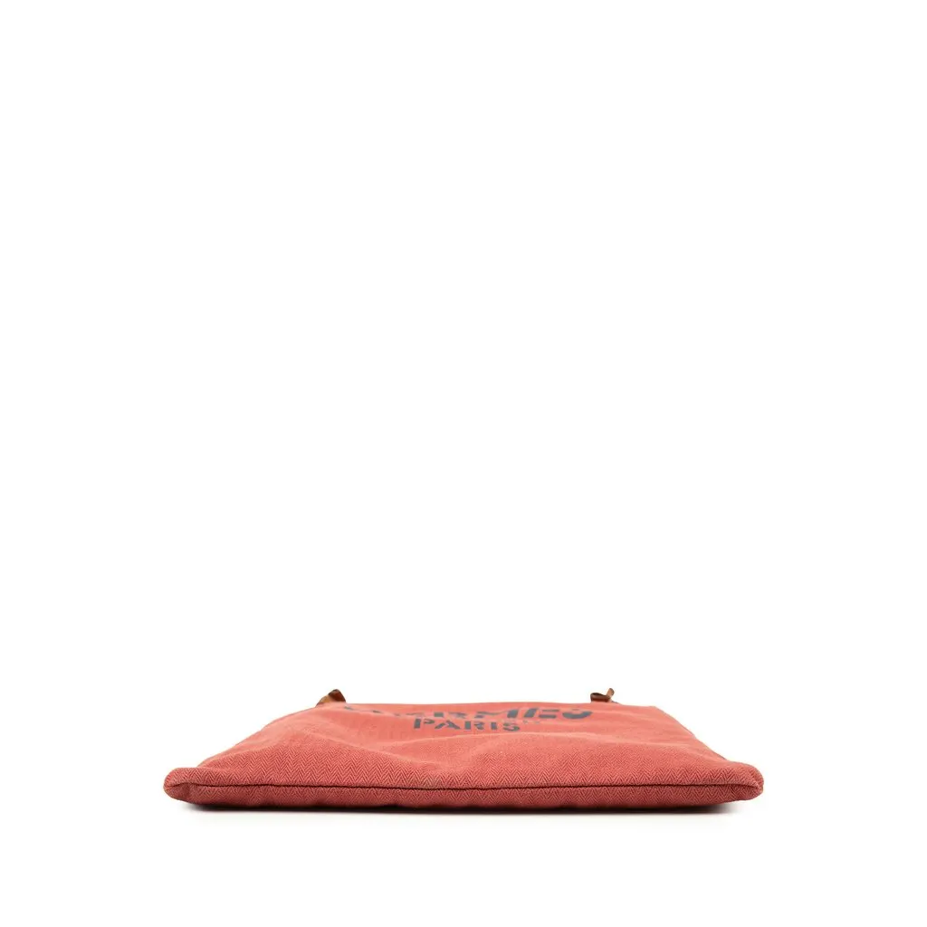 Hermès Toile Aline Grooming Bag MM Red Very good - Inside View