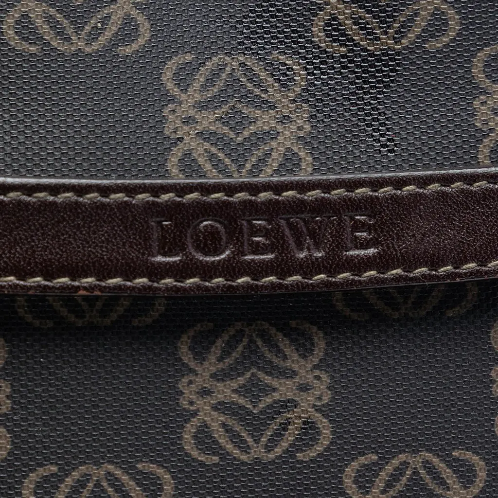Loewe Anagram Coated Canvas Crossbody Brown Very good - Box View