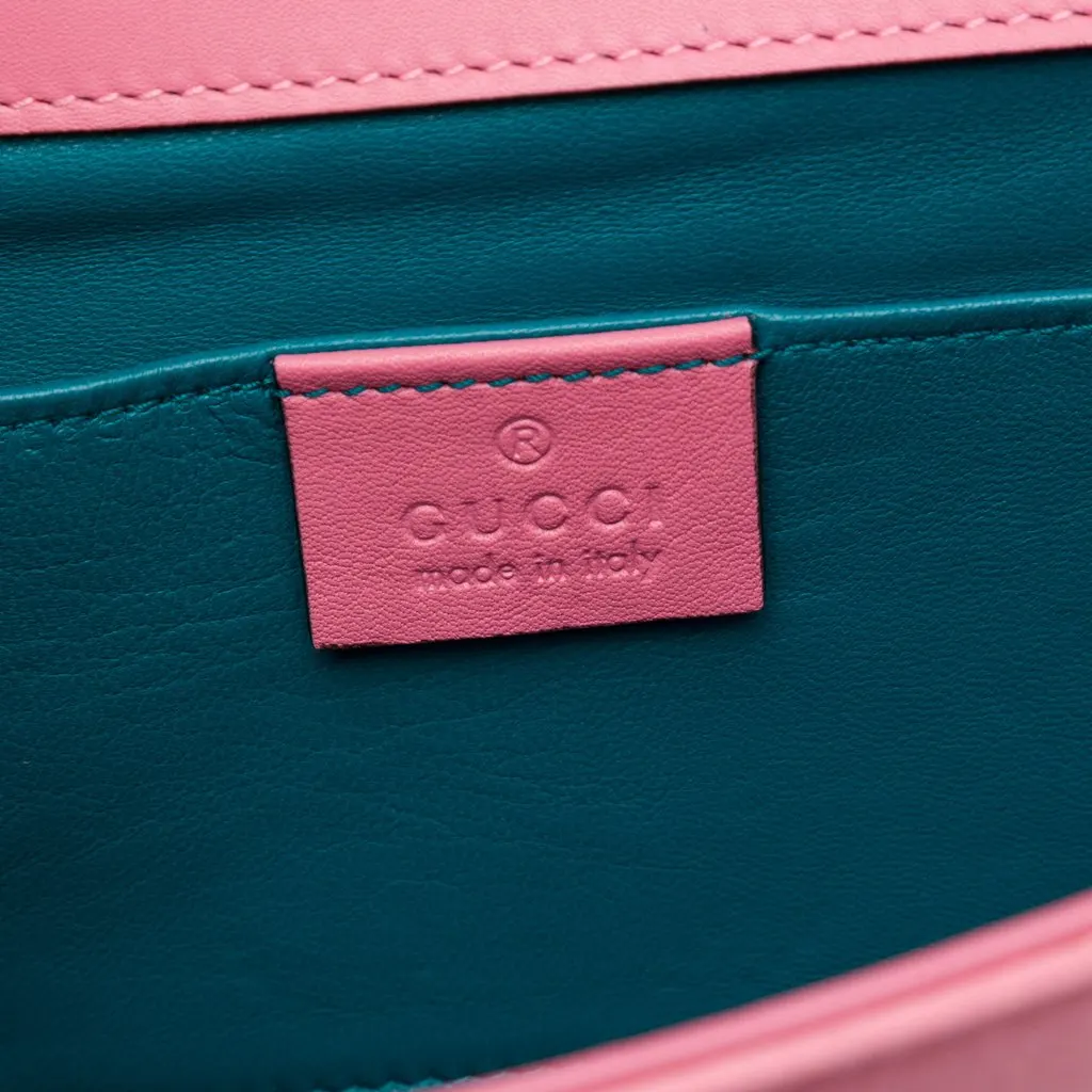 Gucci Satin Dionysus Clutch Pink Satin Very good - Box View