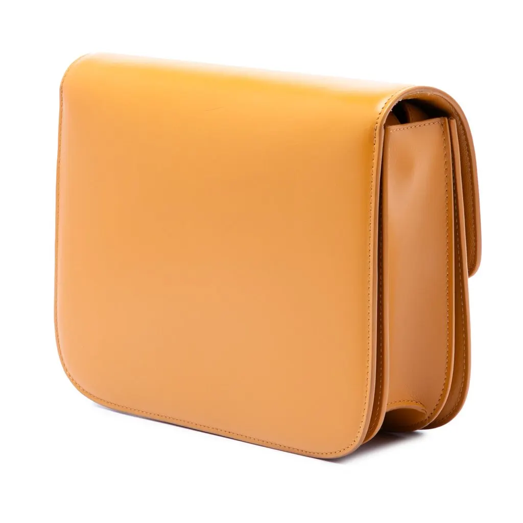 Celine Medium Calfskin Classic Box Brown Leather Very good - Back View