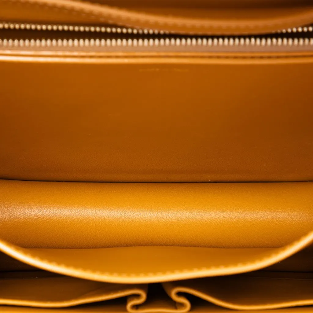 Celine Medium Calfskin Classic Box Brown Leather Very good - Model View