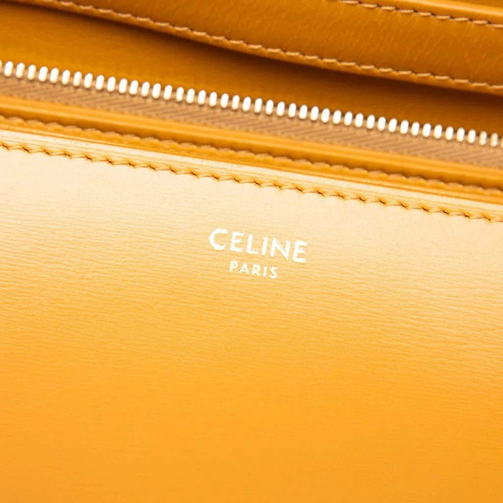 Celine Medium Calfskin Classic Box Brown Leather Very good - Box View