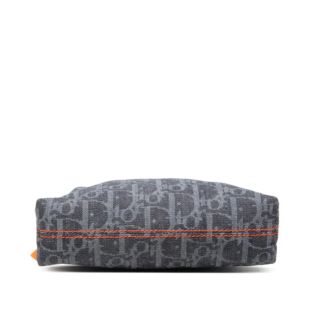 Dior Oblique Denim Flight Cosmetic Pouch Blue Denim Very good - Inside View