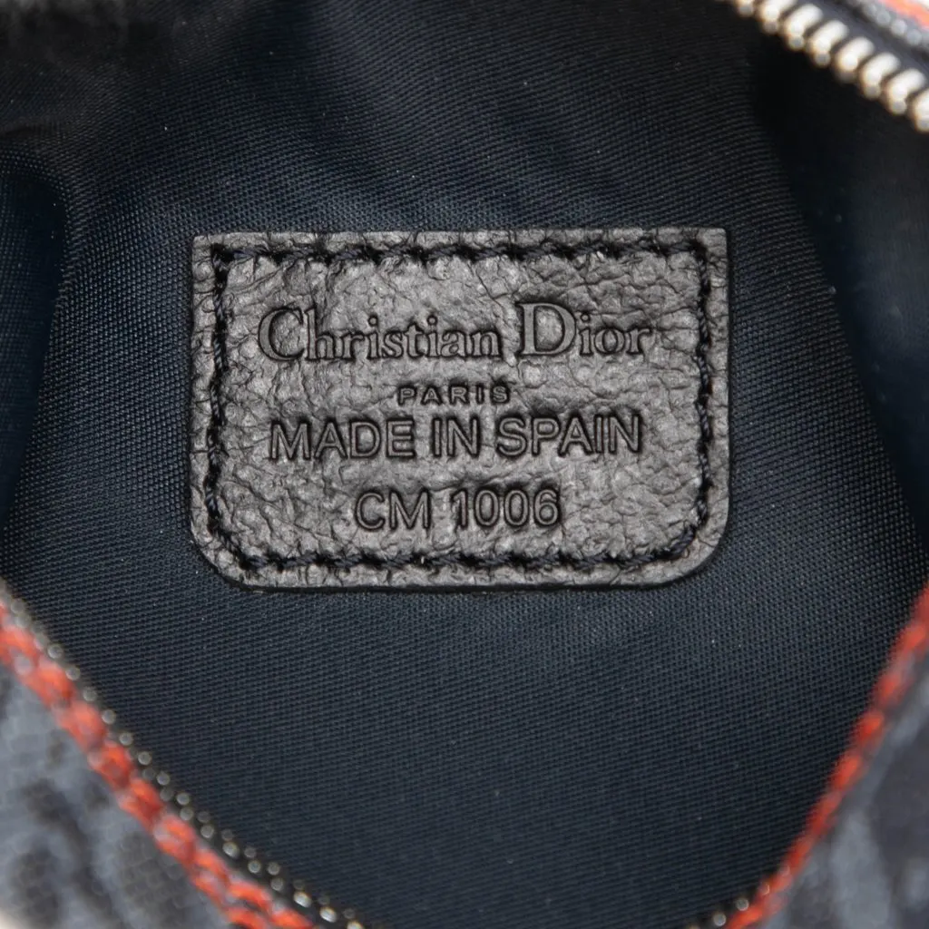 Dior Oblique Denim Flight Cosmetic Pouch Blue Denim Very good - Box View