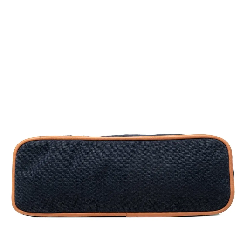 Hermès Toile Bolide Trousse De Voyage Pouch PM Blue Cotton Very good - Inside View