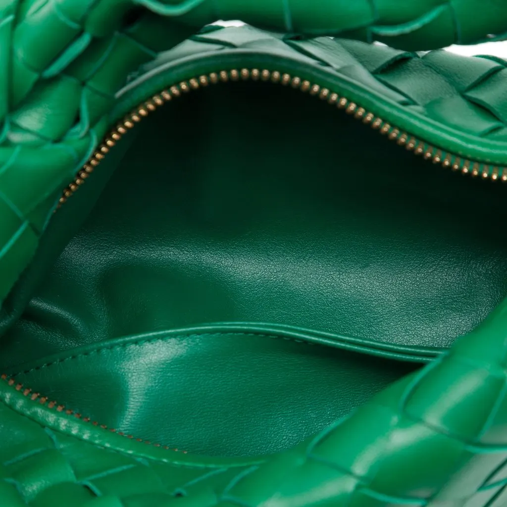 Bottega Veneta Mini Nappa Intrecciato Jodie Green Leather Very good - Model View