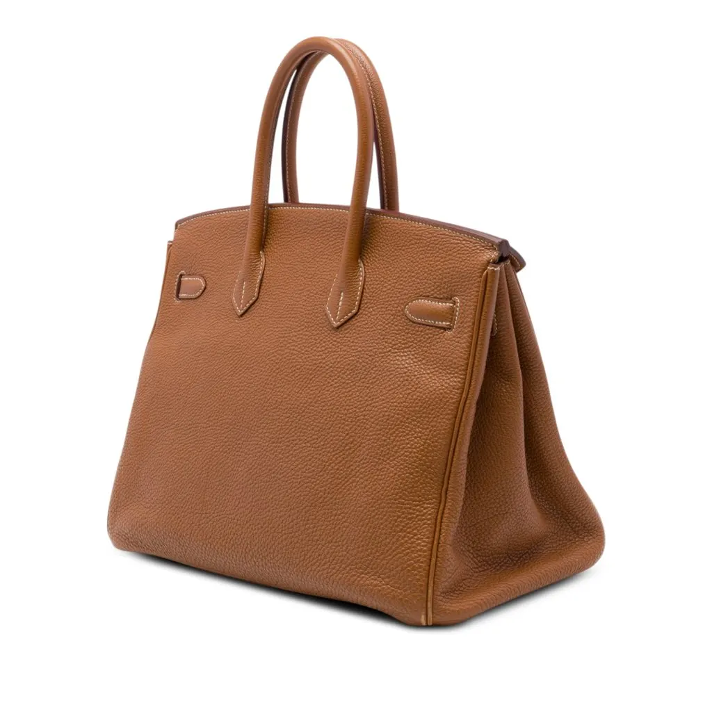 Hermès Togo Birkin Retourne 35 Brown Leather Very good - Back View
