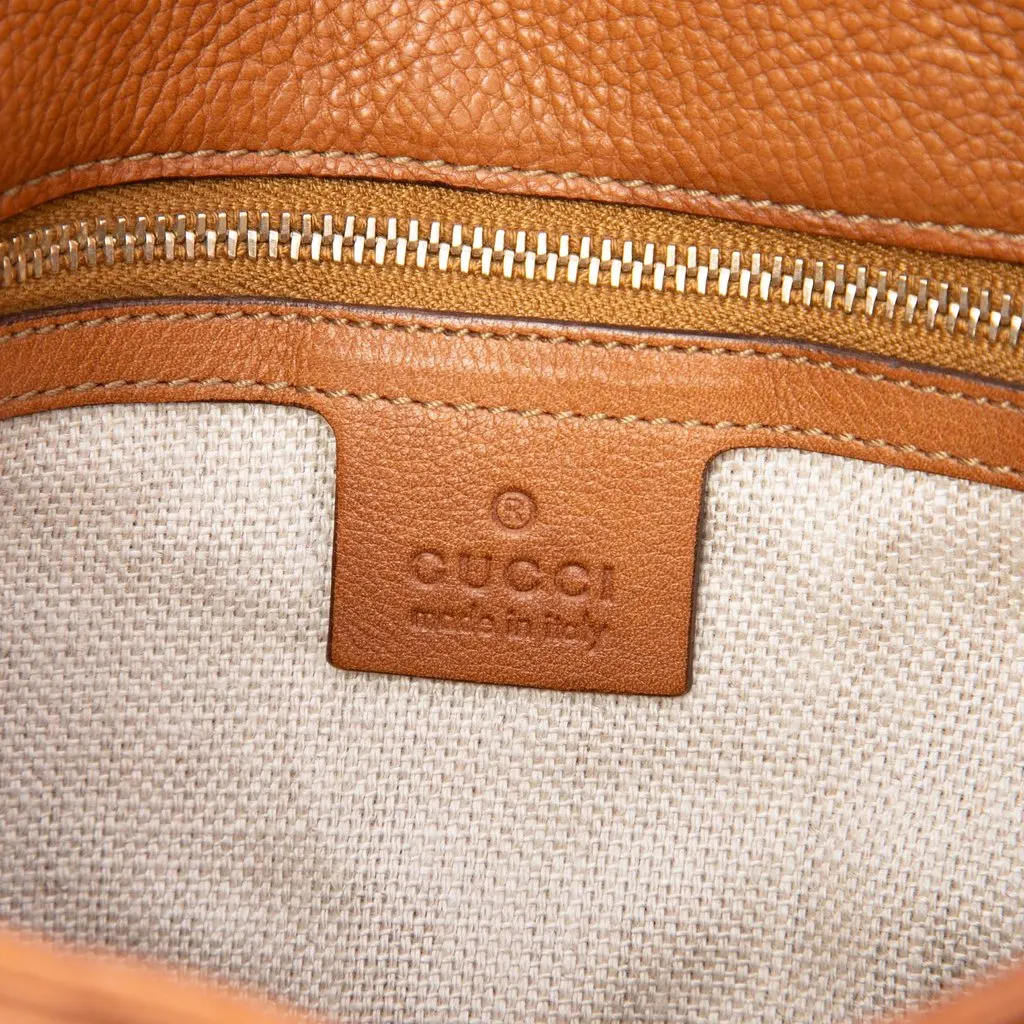 Gucci Calfskin Marrakech Crossbody Brown Leather Very good - Box View