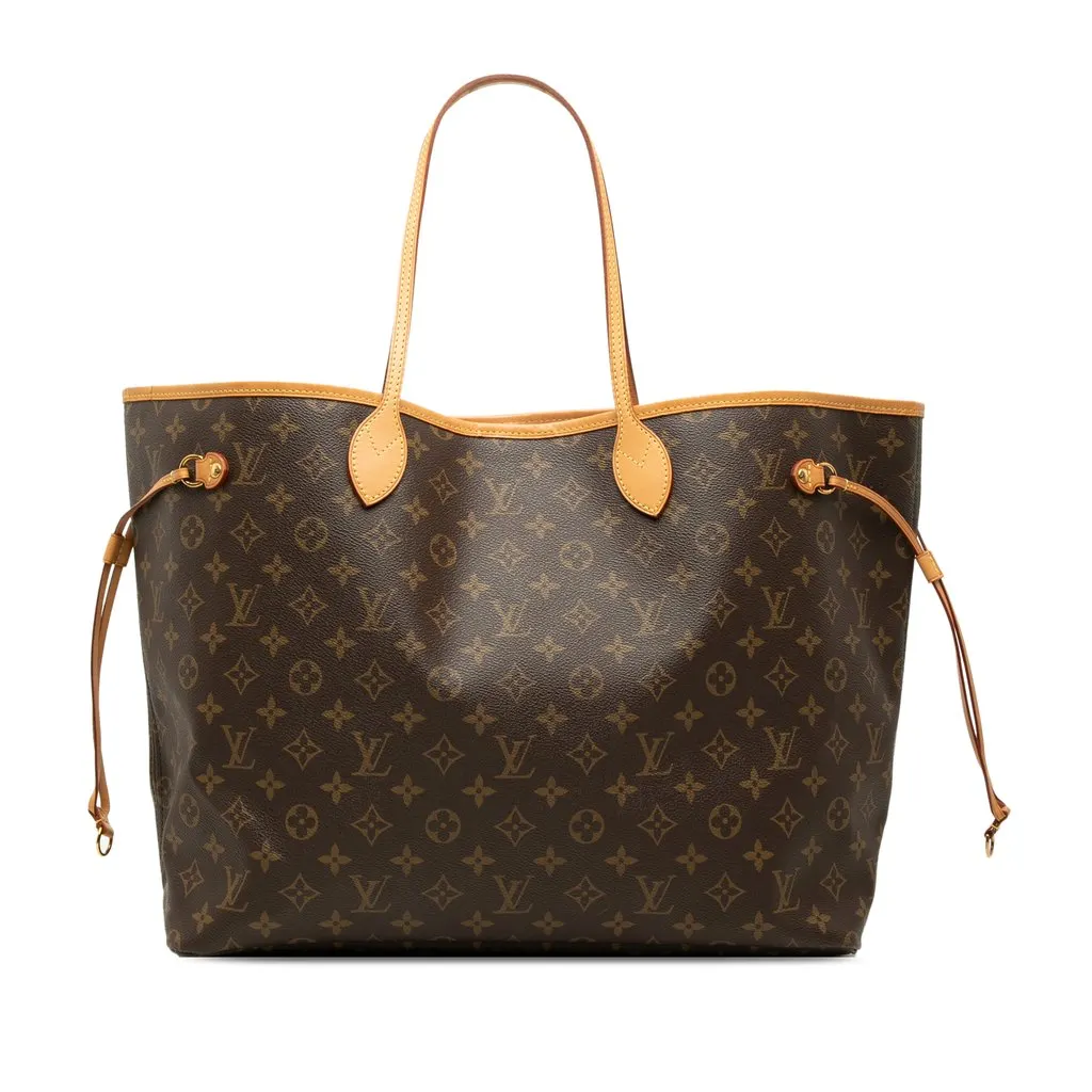 Louis Vuitton Monogram Neverfull GM Brown Very good - Front View