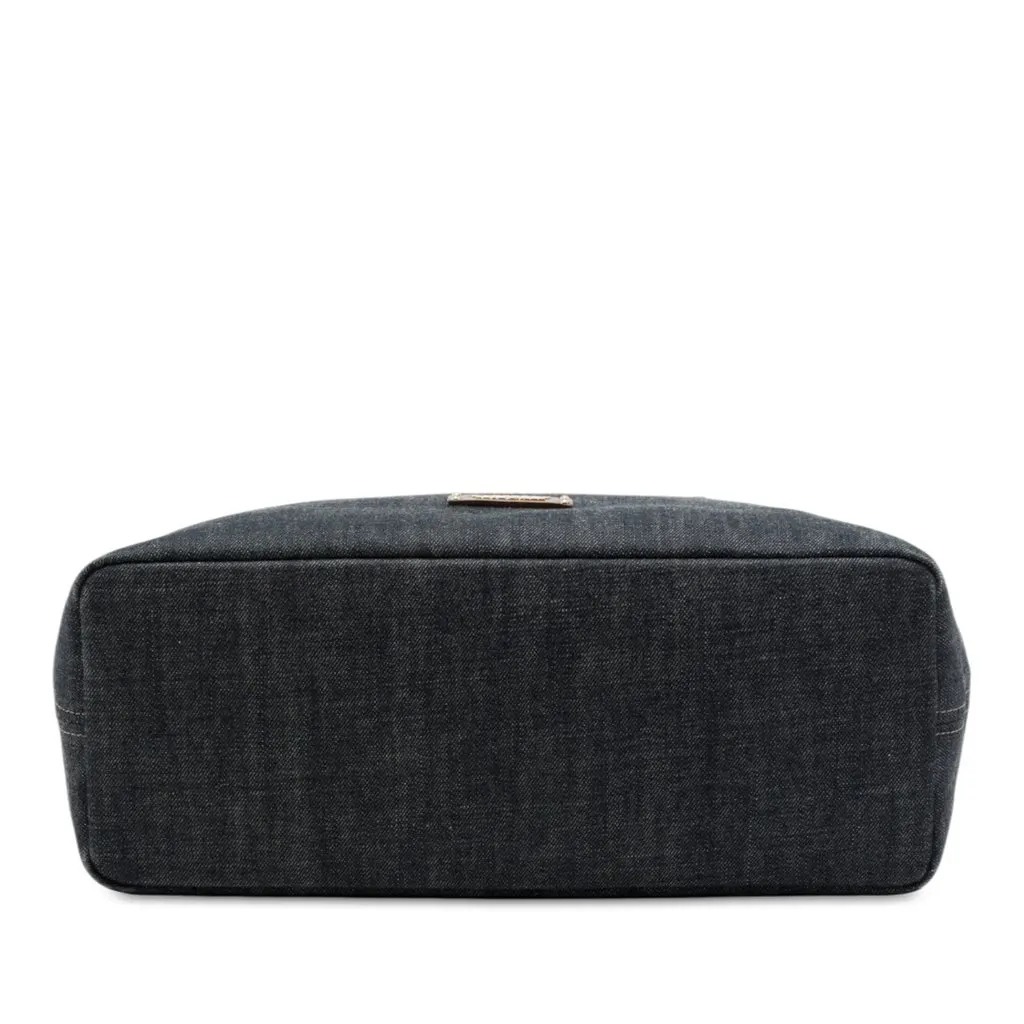 Burberry Denim Tote Blue Denim Good - Inside View