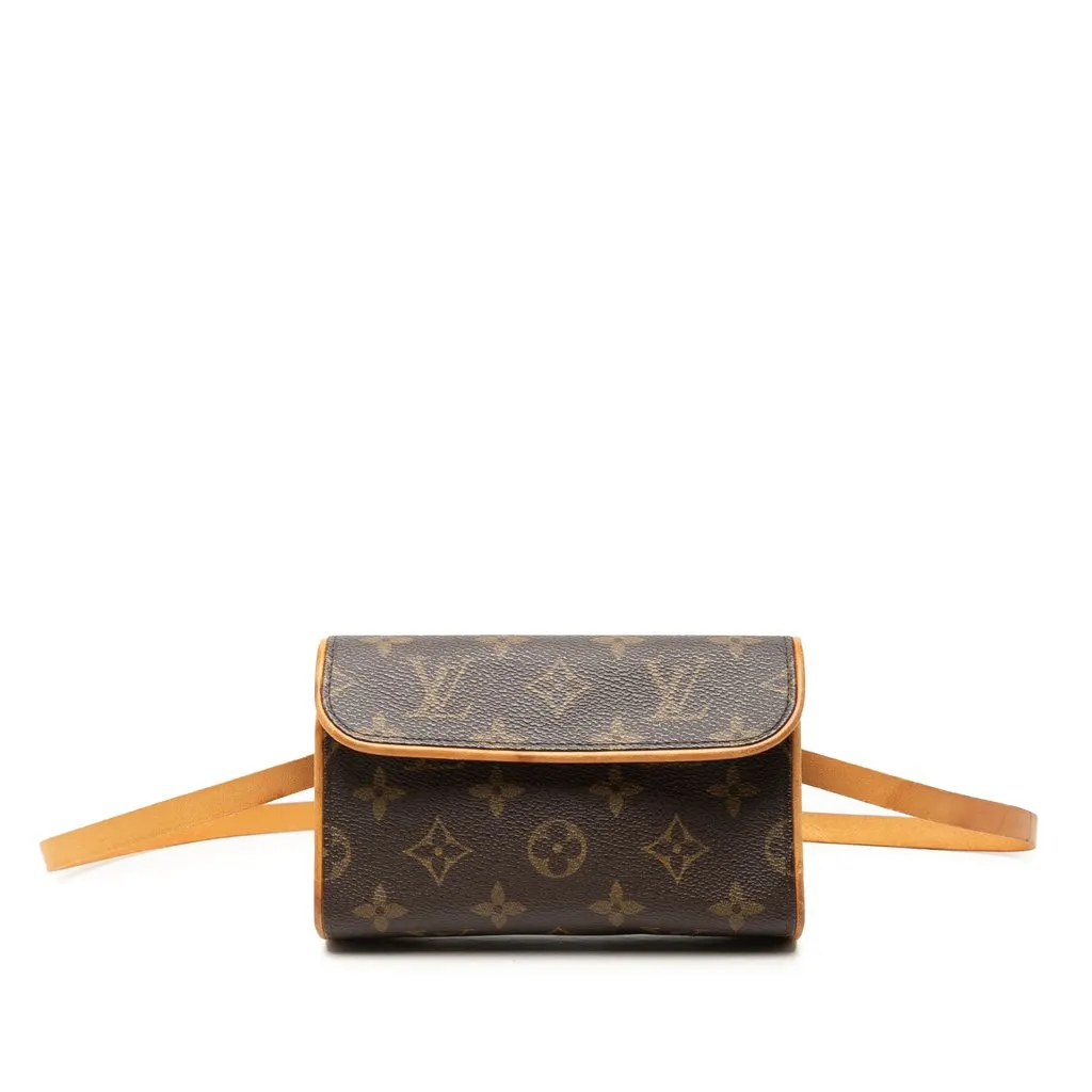 Louis Vuitton Monogram Pochette Florentine Brown Very good - Front View