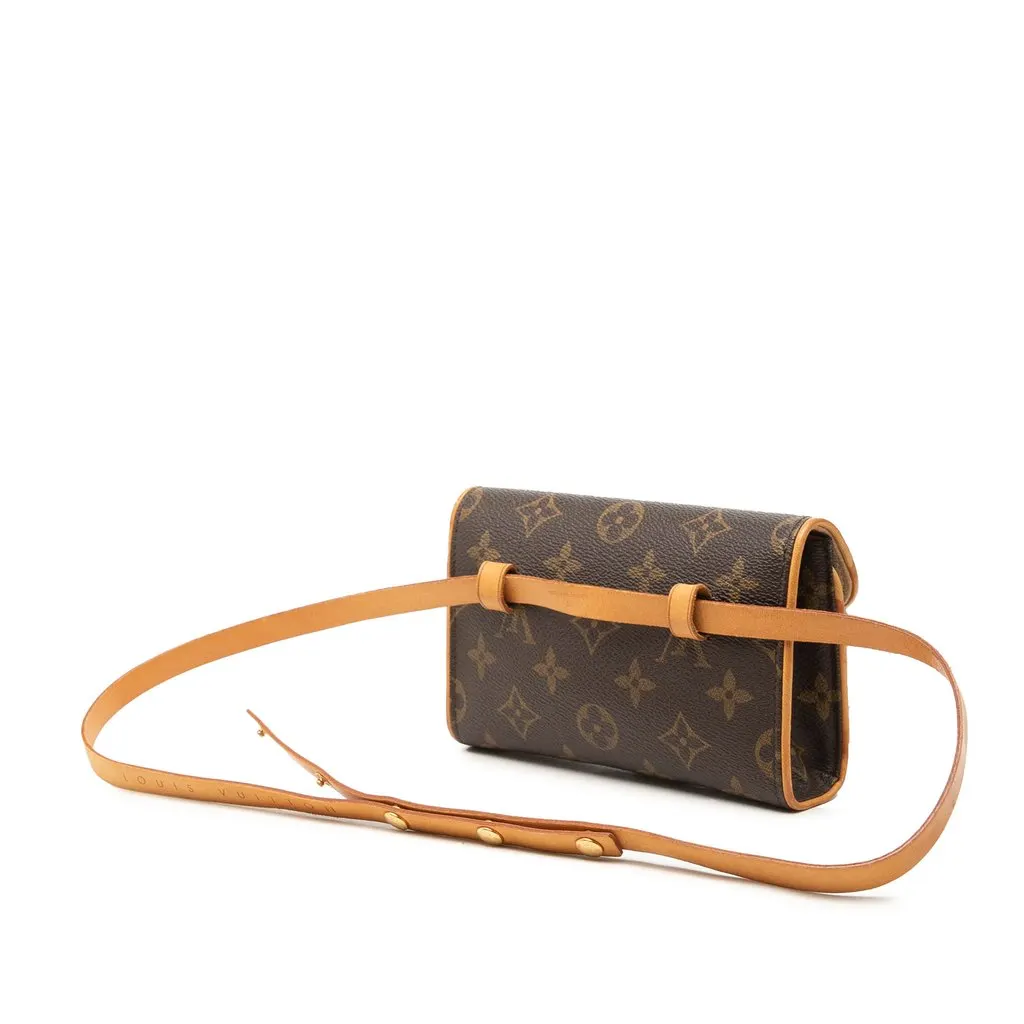 Louis Vuitton Monogram Pochette Florentine Brown Very good - Back View