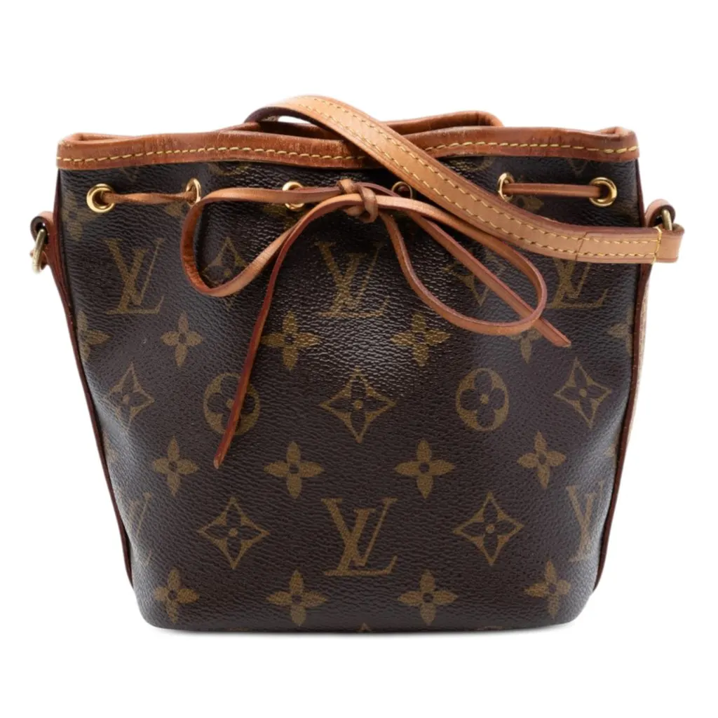 Louis Vuitton Monogram Nano Noe Brown Very good - Front View