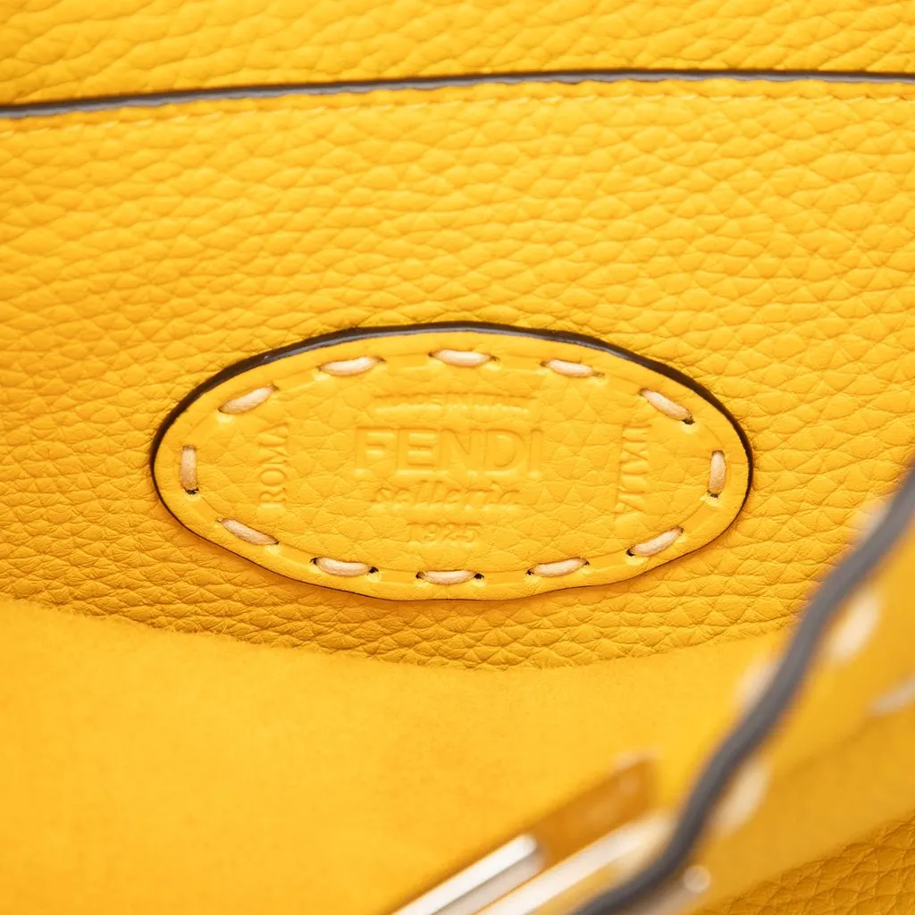 Fendi Medium Calfskin Selleria Peekaboo ISeeU Satchel Yellow Leather Very good - Box View