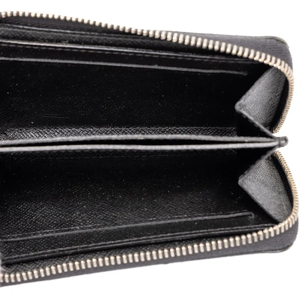 Louis Vuitton Damier Graphite Zippy Coin Pouch Black Canvas Good - Model View