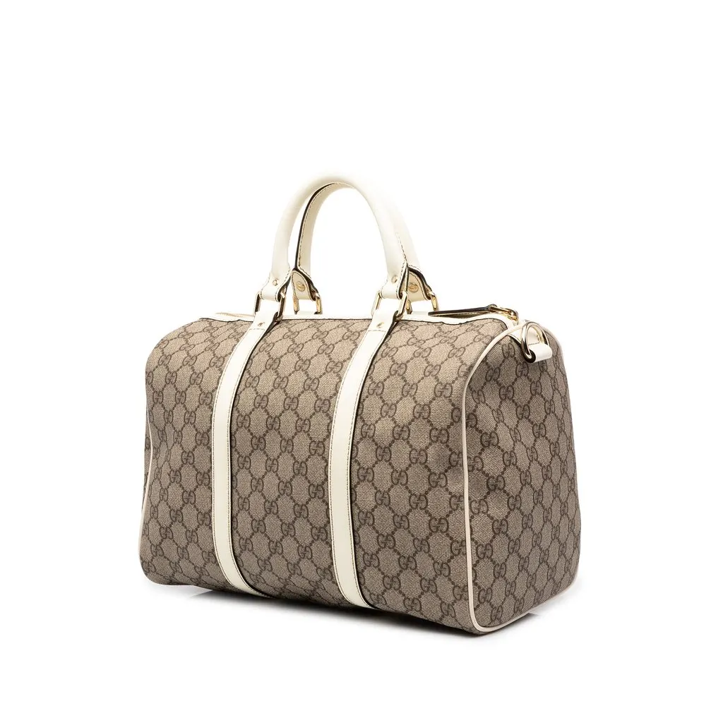 Gucci Medium GG Supreme Joy Boston Bag Beige Canvas Very good - Back View