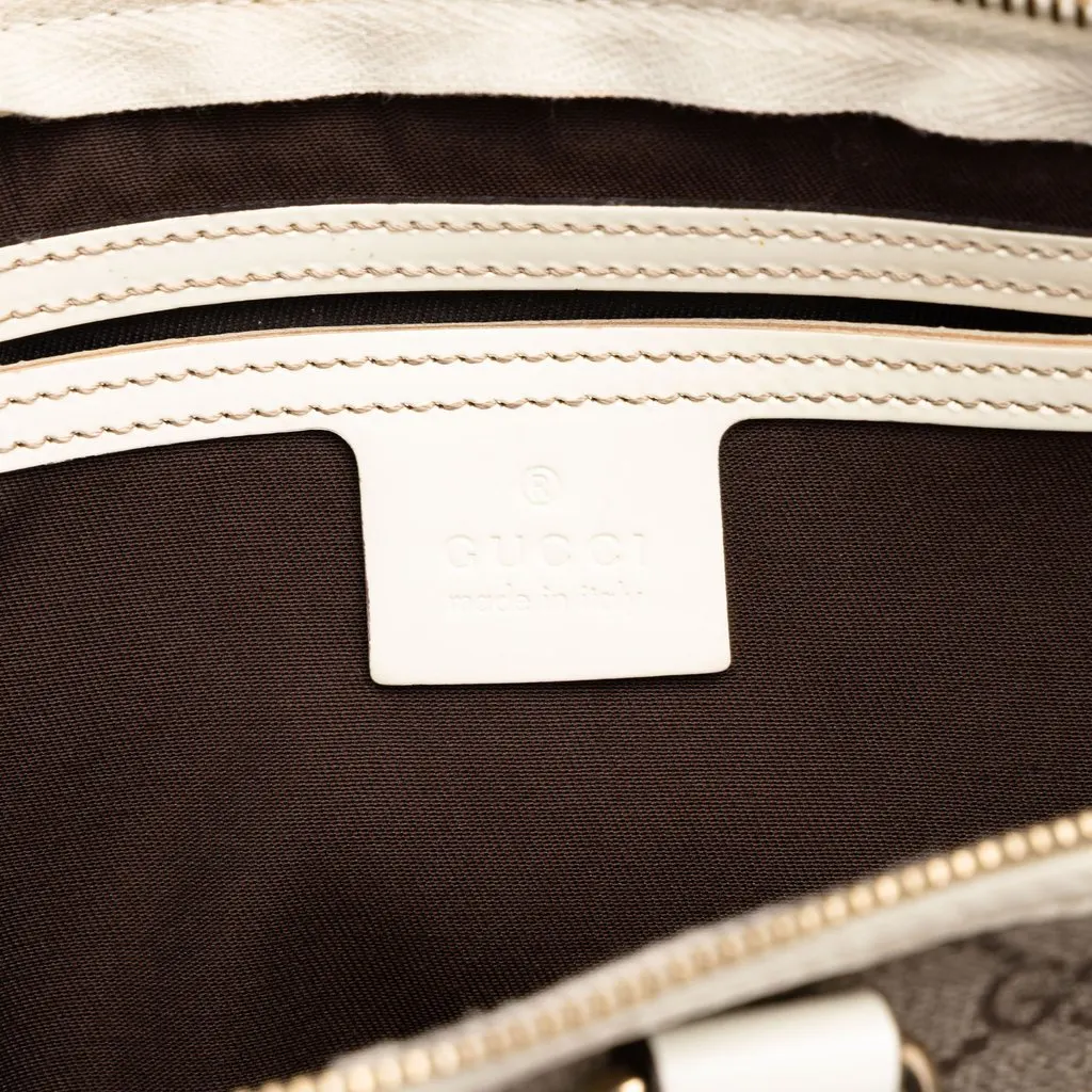 Gucci Medium GG Supreme Joy Boston Bag Beige Canvas Very good - Box View