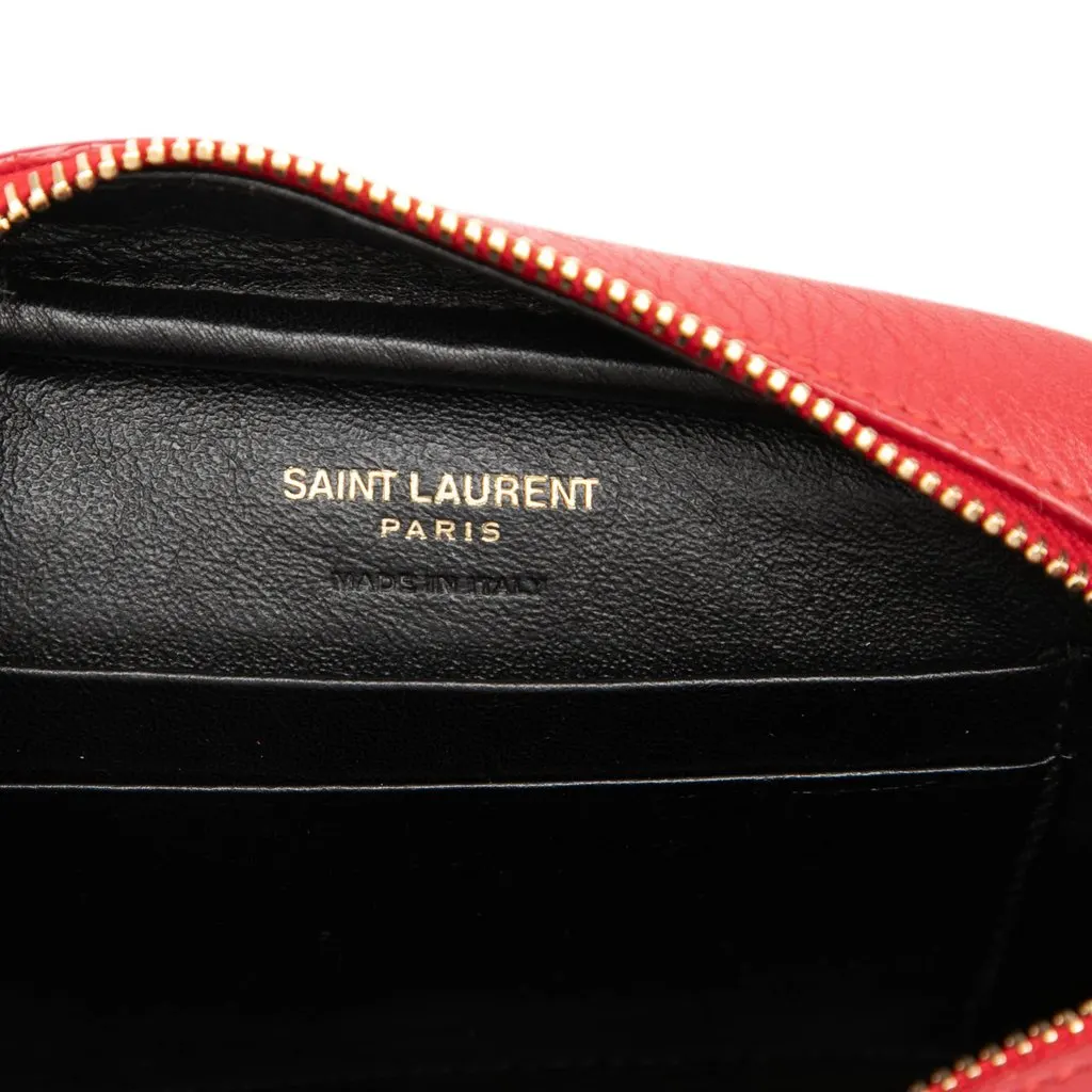 Saint Laurent Calfskin Monogram Blogger Bag Red Leather Very good - Box View
