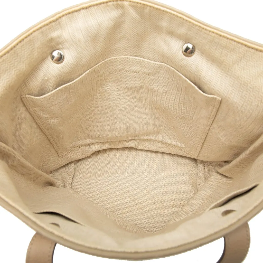 Hermès Polyester and Leather Chennai MM Beige Very good - Model View