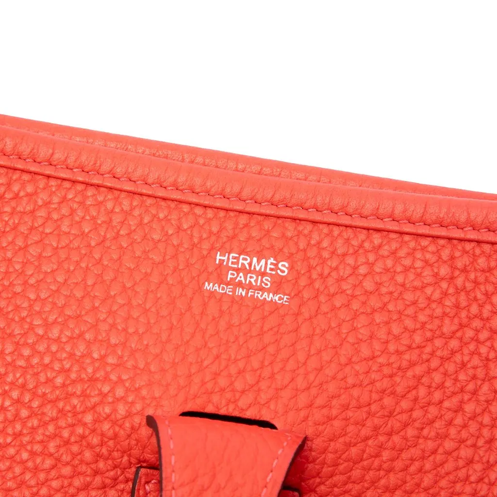 Hermès Clemence Evelyne III 29 Orange Leather Very good - Box View