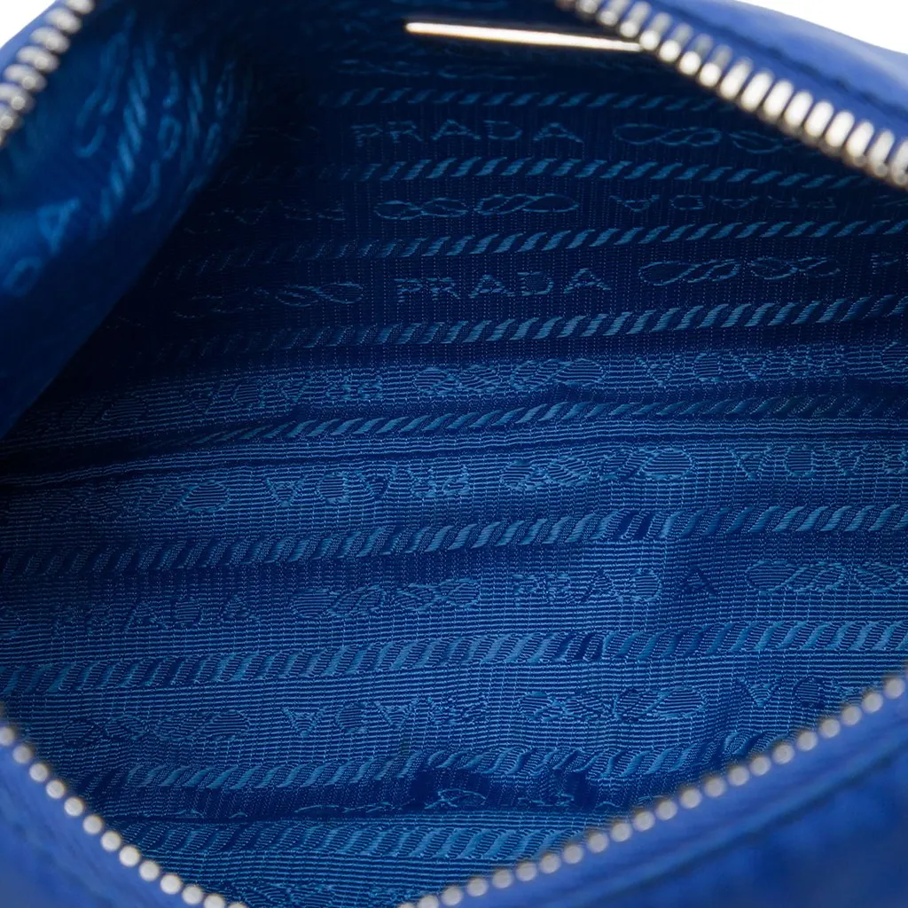 Prada Mini Tessuto Re Edition 2005 Shoulder Bag Blue Polyamide Very good - Model View