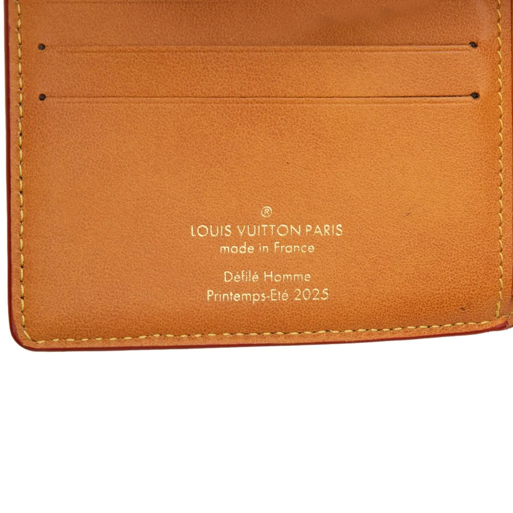 Louis Vuitton LV Birds Damier Denim Portefeuille Multiple Bifold Wallet Blue Denim Very good - Box View