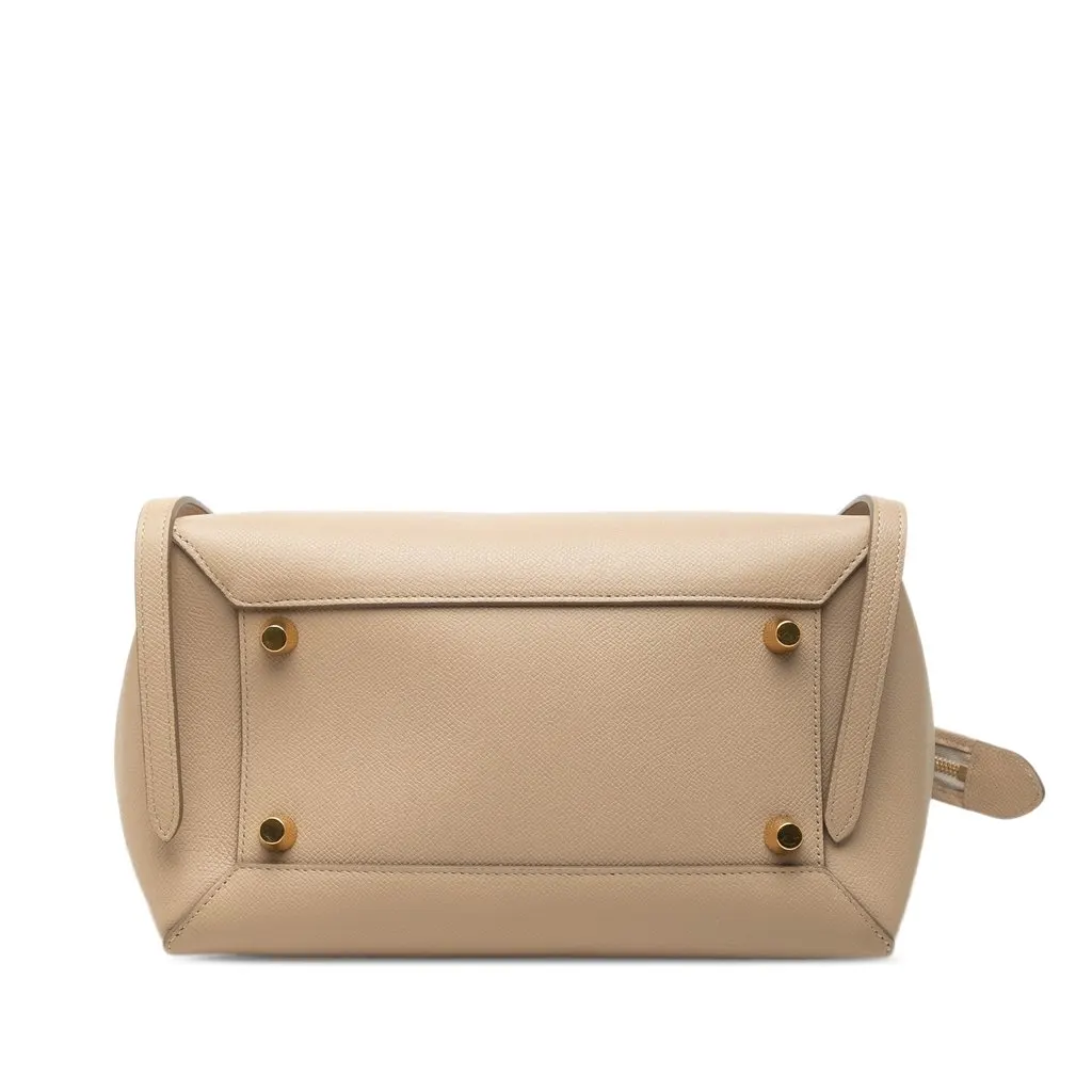 Celine Mini Grained Calfskin Belt Bag Beige Leather Very good - Inside View
