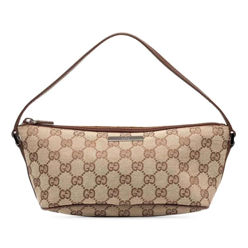 Gucci GG Canvas Boat Beige Canvas Very good - Front View