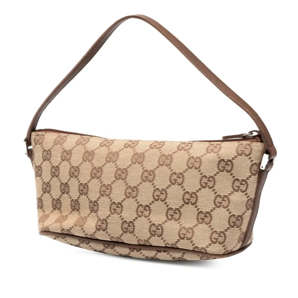 Gucci GG Canvas Boat Beige Canvas Very good - Back View
