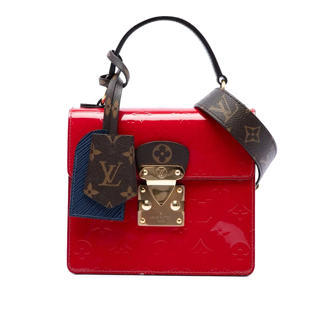 Louis Vuitton Monogram Vernis Spring Street Red Leather Very good - Front View