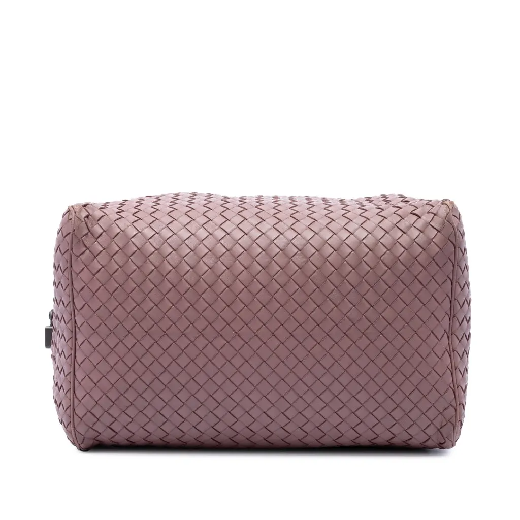 Bottega Veneta Nappa Intrecciato Satchel Pink Leather Very good - Inside View