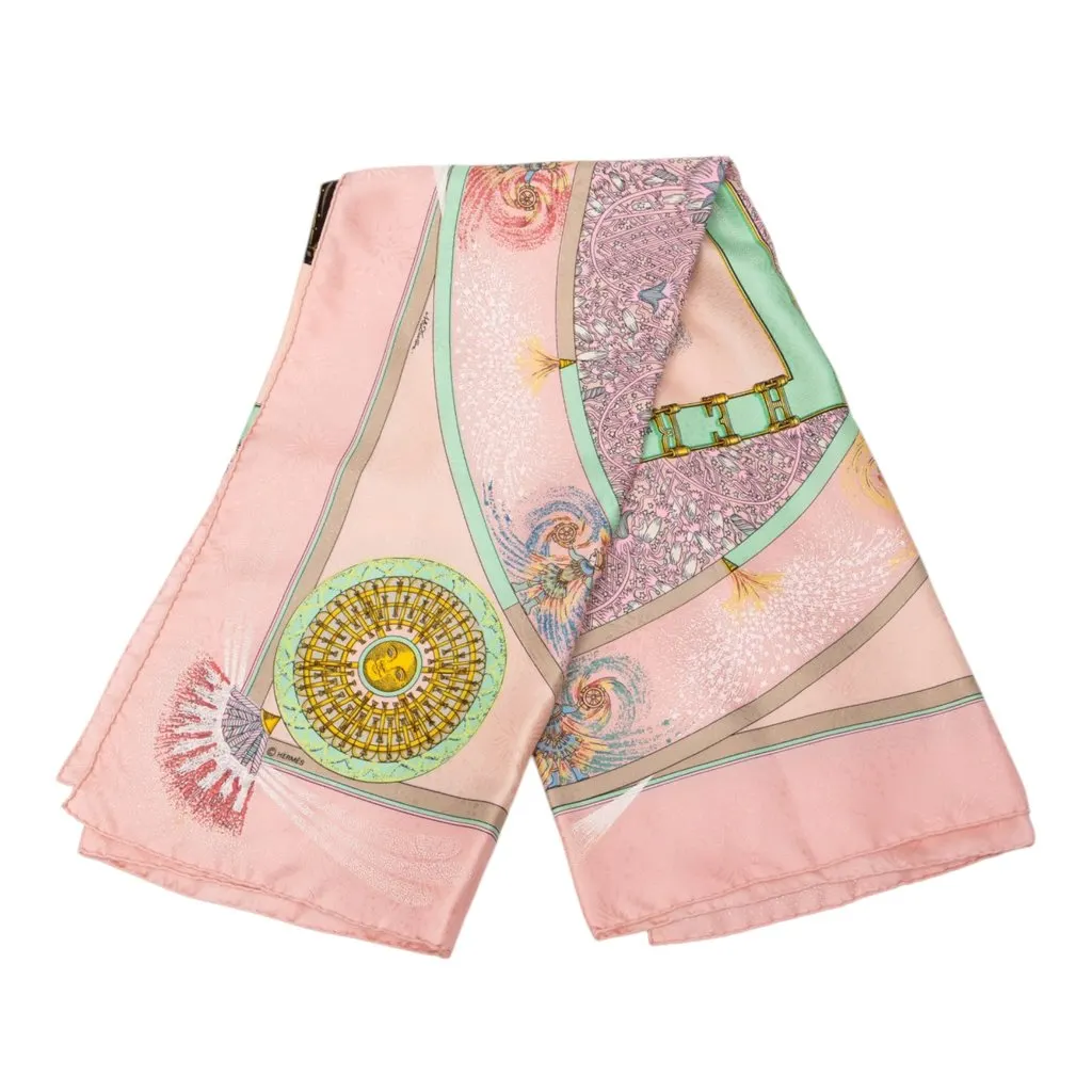 Hermès Feux D Artifice Silk Scarf 90