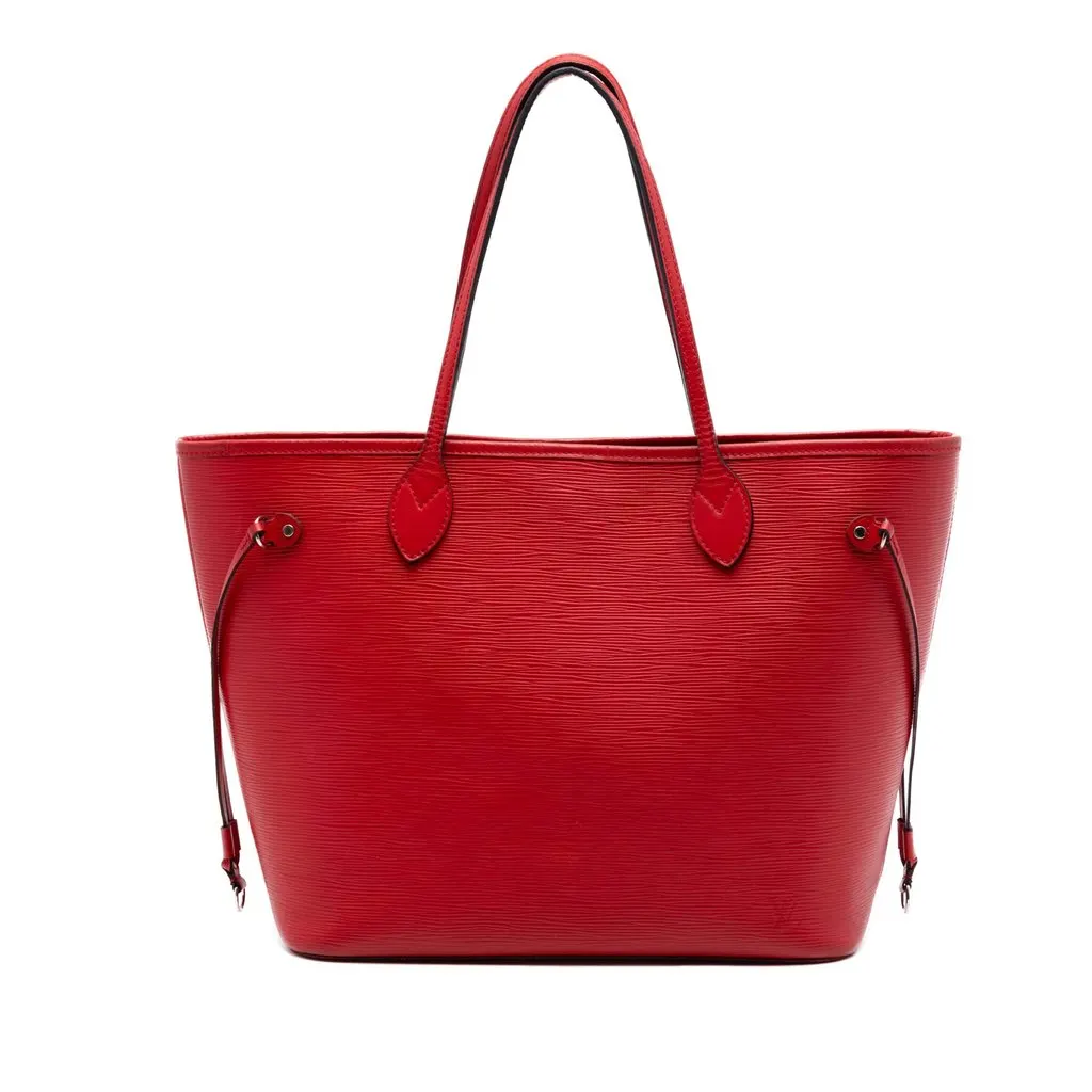 Louis Vuitton Epi Neverfull MM Red Leather Very good - Front View