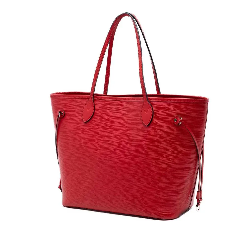 Louis Vuitton Epi Neverfull MM Red Leather Very good - Back View