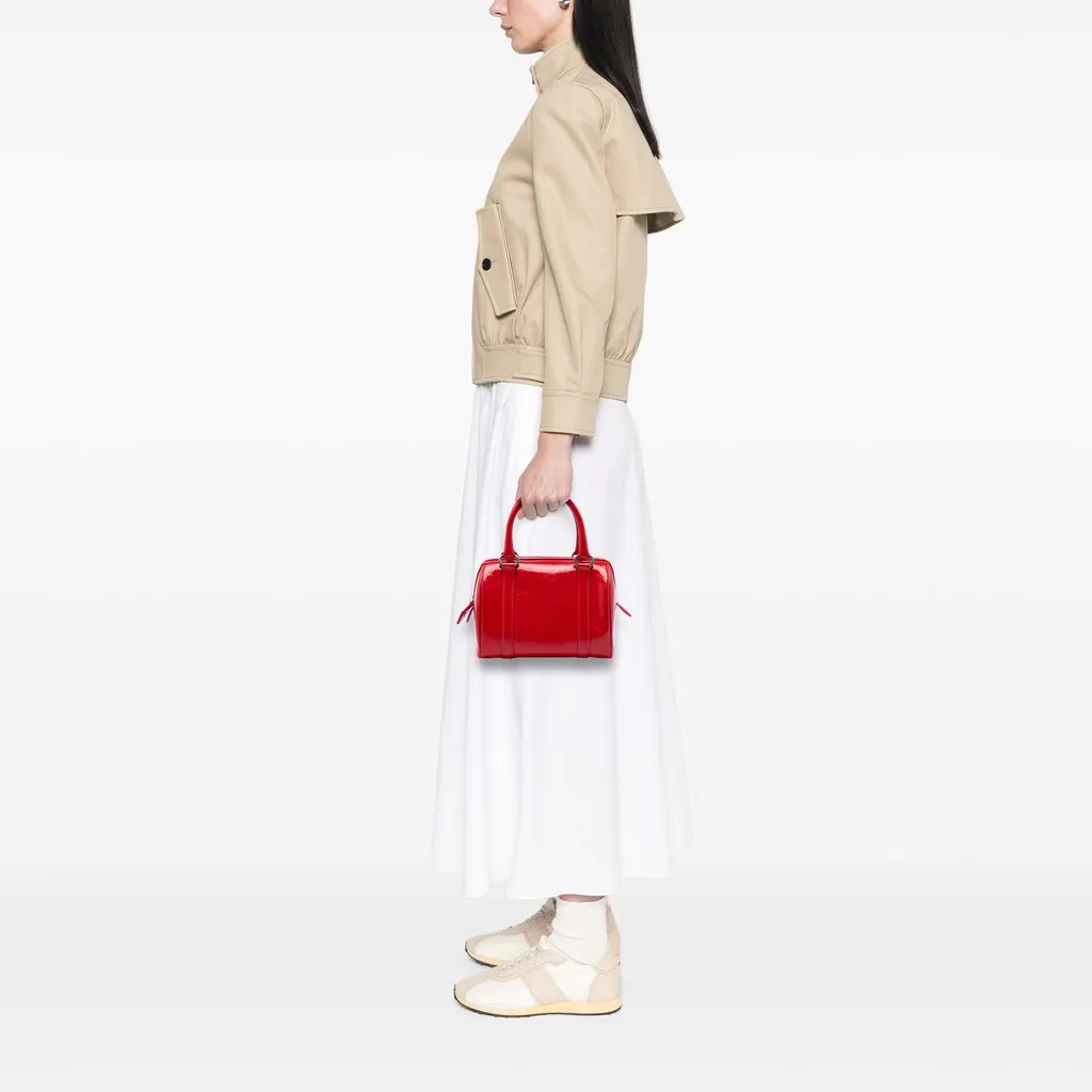 Dior Oblique Patent Boston Bag Red Leather Very good - Box View