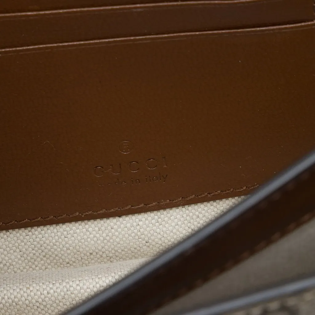 Gucci Mini GG Supreme Interlocking G Crossbody Beige Very good - Box View