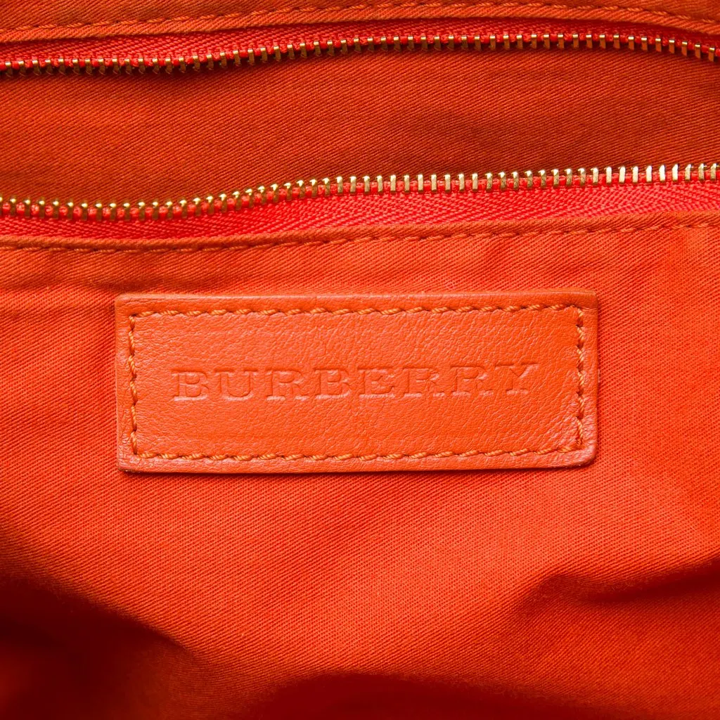 Burberry Small Haymarket Check Coated Canvas and Calfskin Canterbury Tote Beige Very good - Box View
