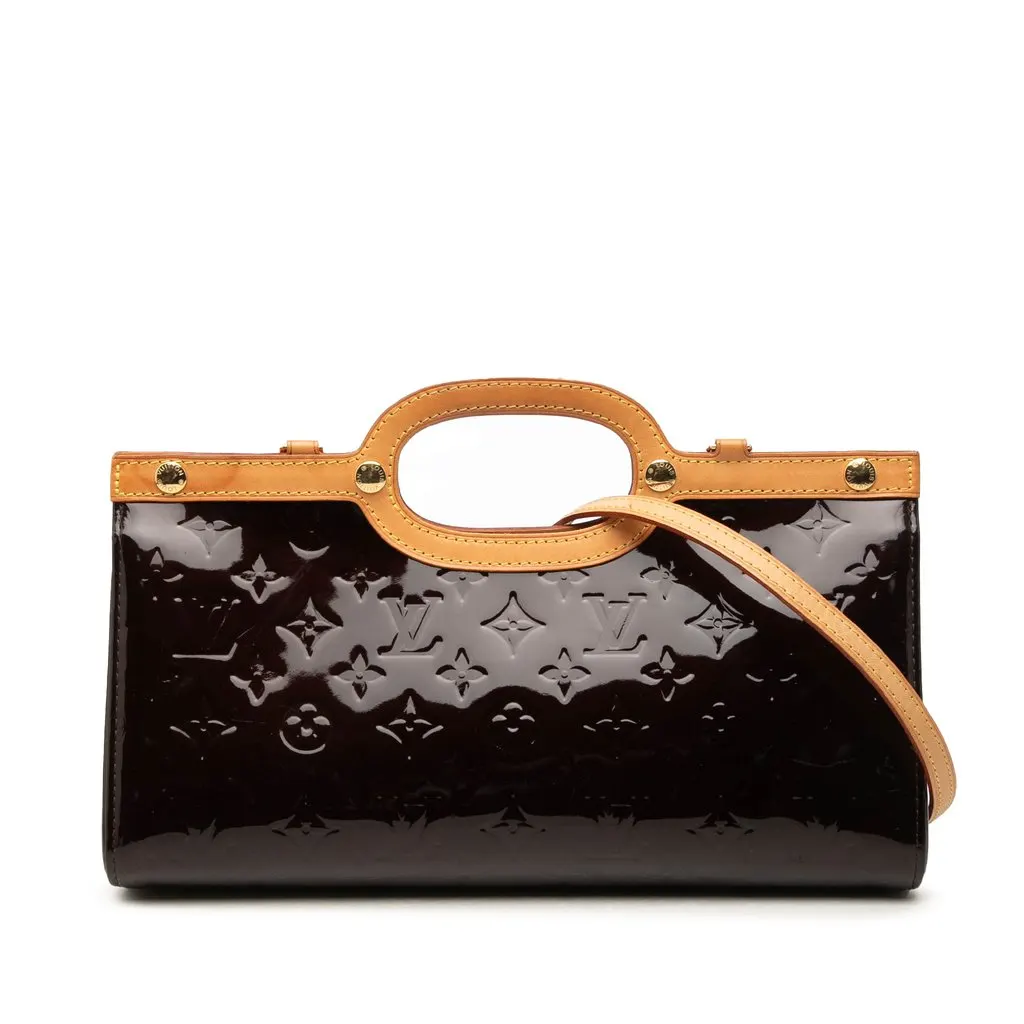 Louis Vuitton Monogram Vernis Roxbury Drive Purple Leather Good - Front View