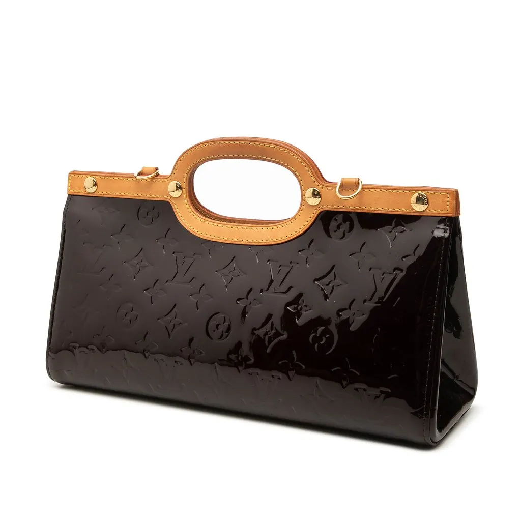 Louis Vuitton Monogram Vernis Roxbury Drive Purple Leather Good - Back View