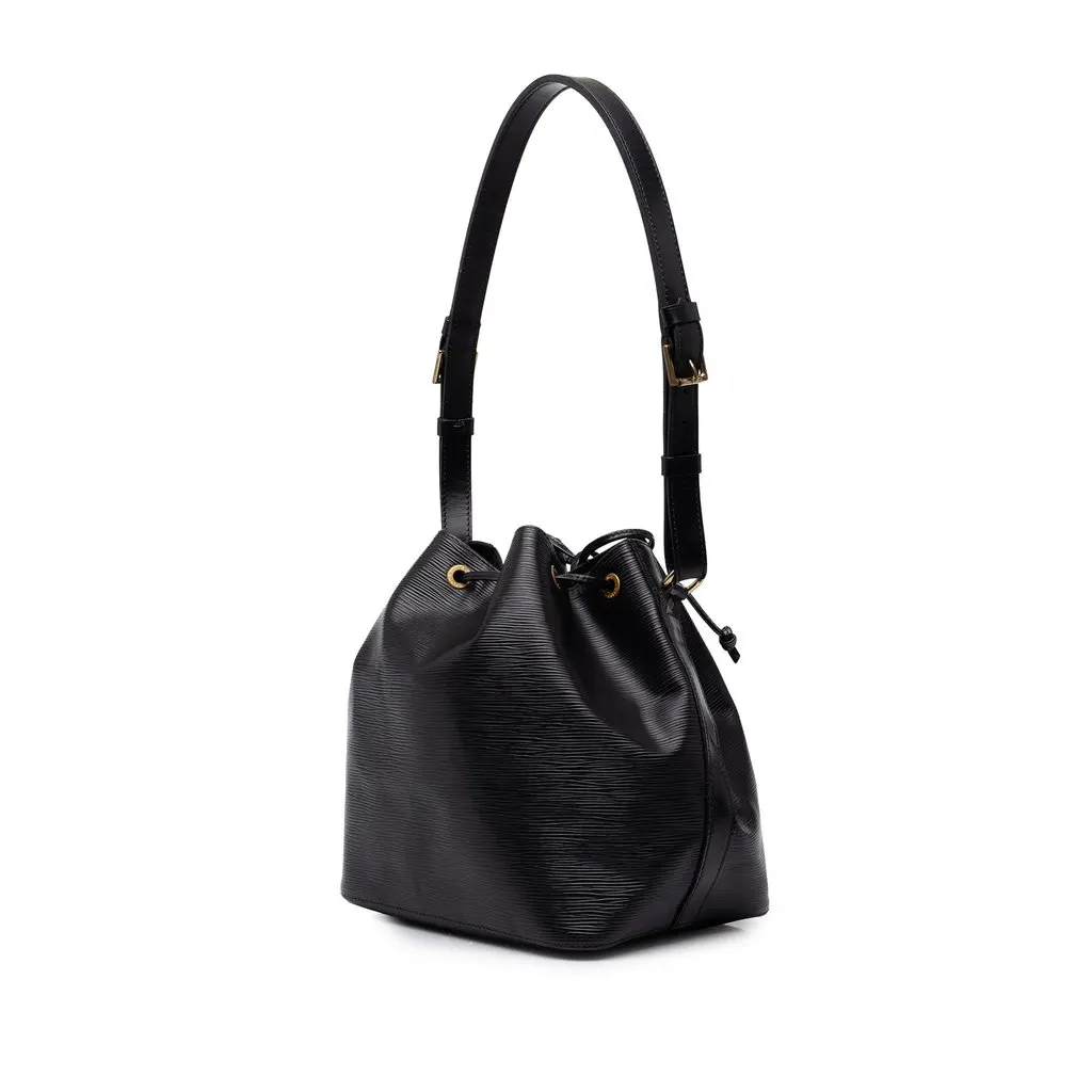 Louis Vuitton Epi Petit Noe Black Leather Good - Back View