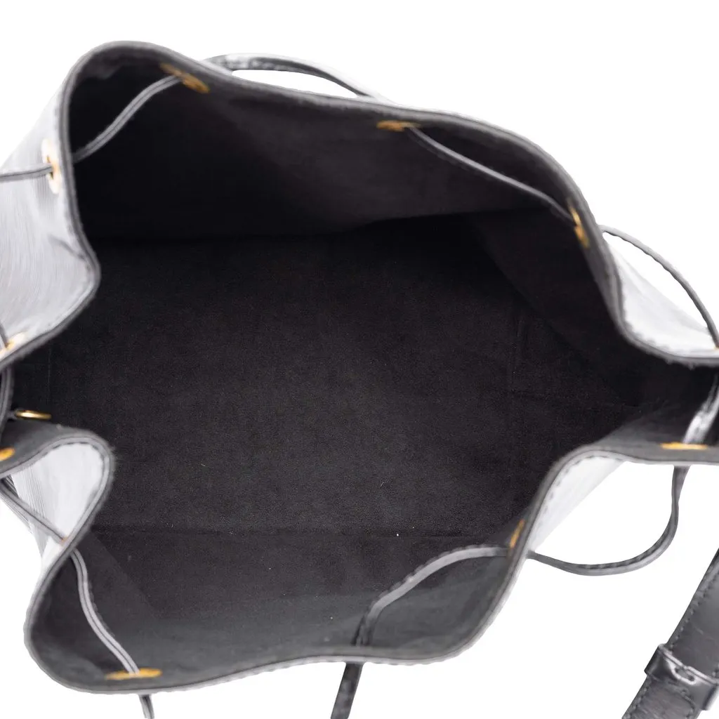 Louis Vuitton Epi Petit Noe Black Leather Good - Model View