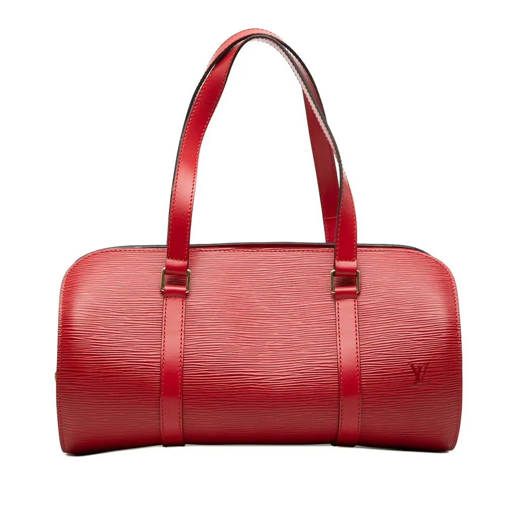 Louis Vuitton Epi Soufflot Red Leather Very good - Front View