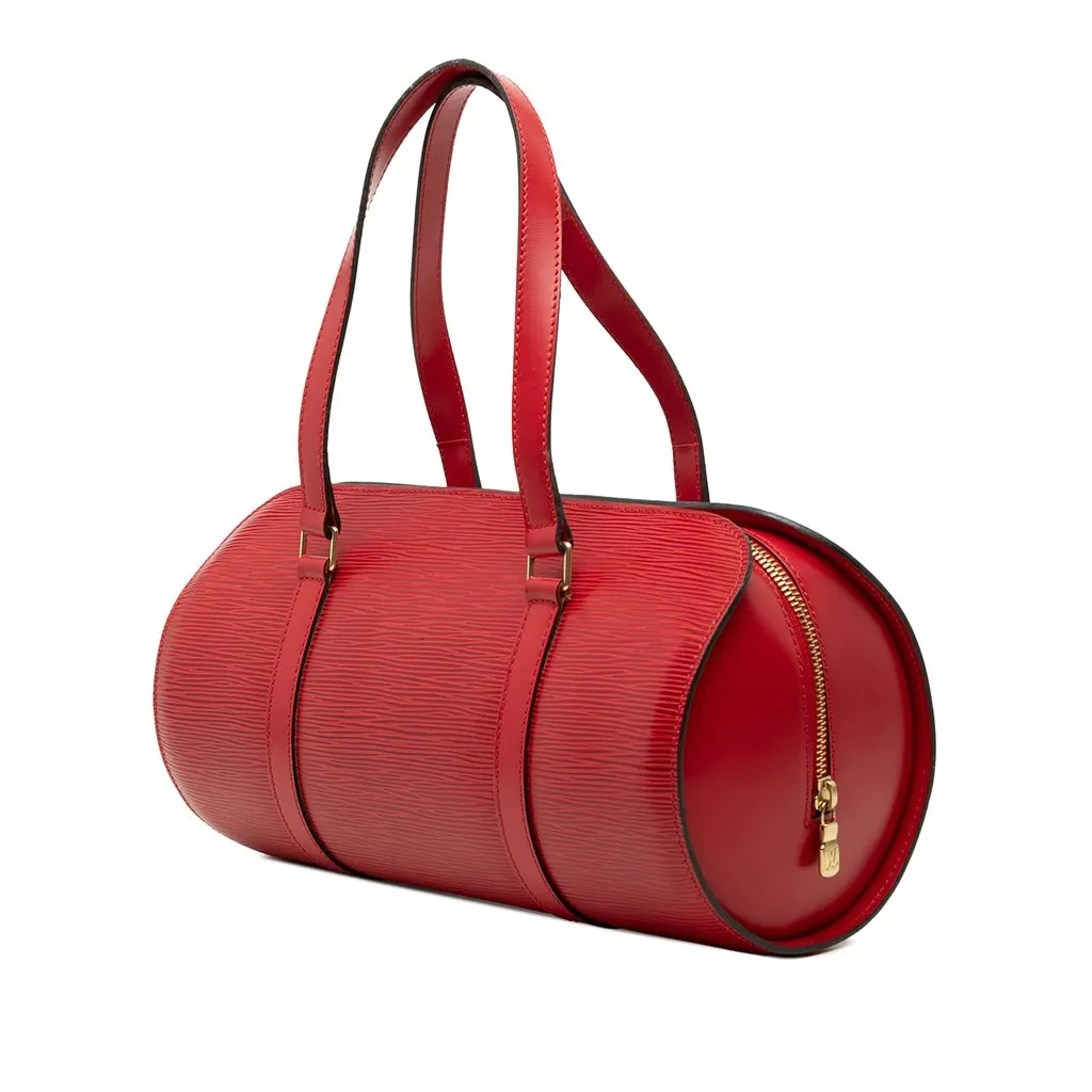 Louis Vuitton Epi Soufflot Red Leather Very good - Back View