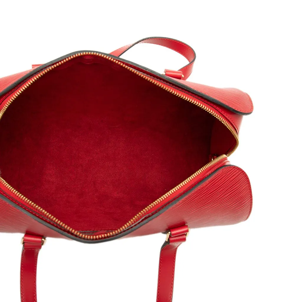 Louis Vuitton Epi Soufflot Red Leather Very good - Model View